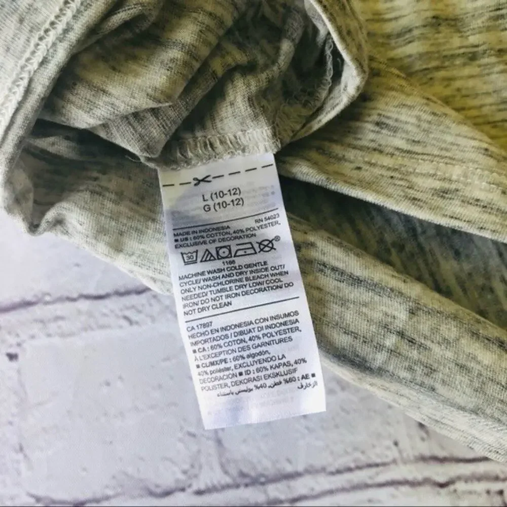 Old Navy Girls 3/4 Sleeve Blouse Sz (10-12)